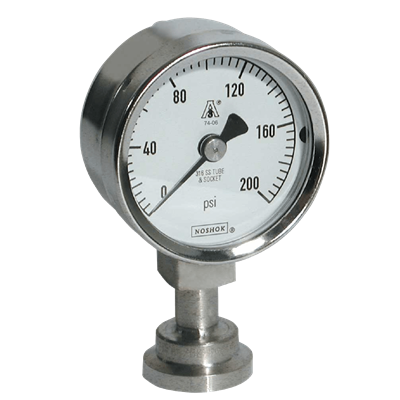 10 Series Fractional Sanitary Pressure Gauge